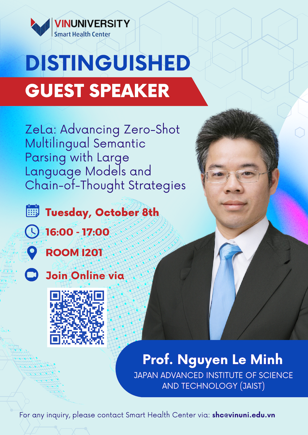 distinguised guest speaker - Prof. Nguyen Le Minh